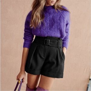 NWT Sezane Rome Shorts in black